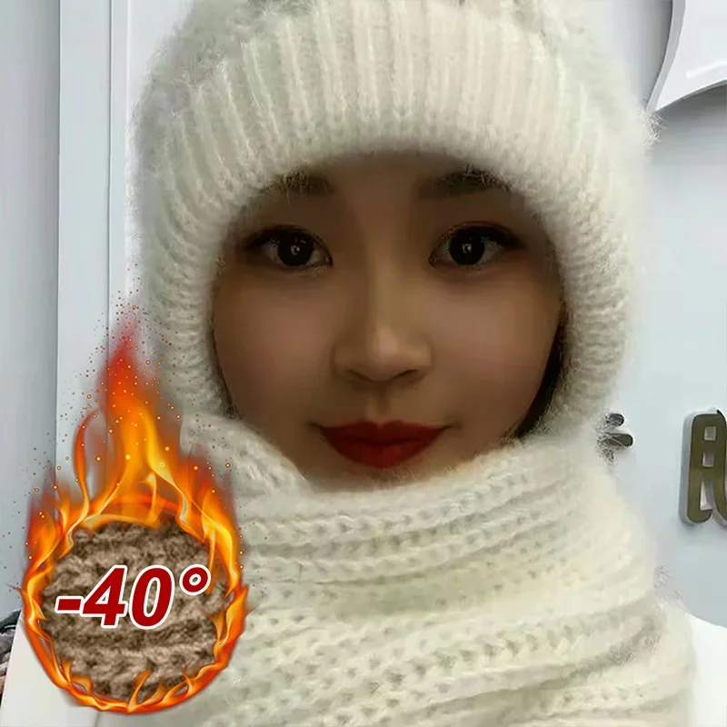 Lenços inverno cachecol de malha chapéu conjunto grosso quente crânios gorros chapéus para mulheres sólido ao ar livre neve equitação esqui bonnet bonés menina