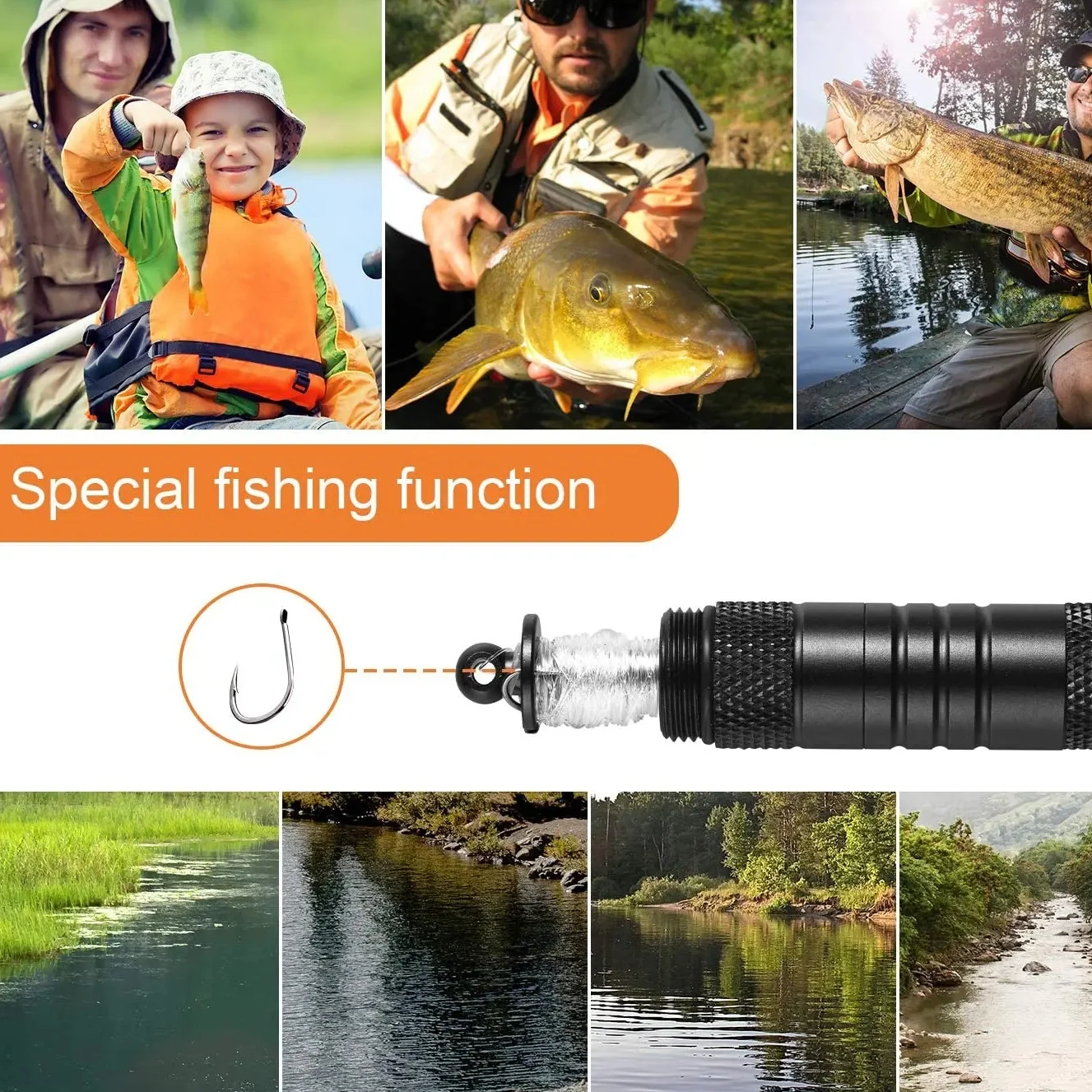 Kit de herramientas de palo corto para pesca, bolígrafo táctico, autodefensa, exterior, equipo de Camping, rescate, naturaleza, caminata, caza de brújula, nuevo