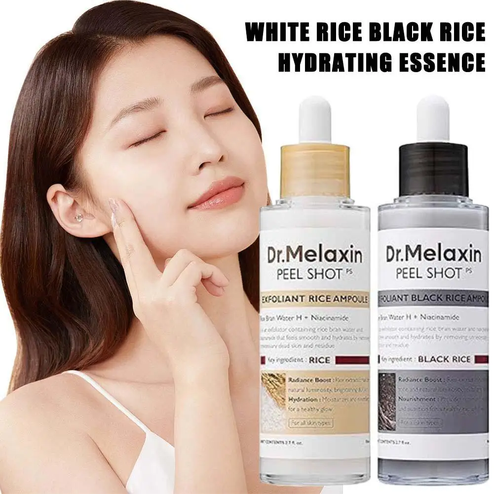 Melaxin soro esfoliante de arroz hidratante facial suavizar soro remoção de cravo hidratante poros encolhendo cuidados com a pele coreano