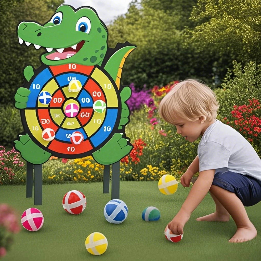 Giochi educativi Bersaglio per freccette Giocattolo per bambini Stickey Ball Dart Sport al coperto Giochi Montessori per bambini Regali per bambini giocattoli per bambini