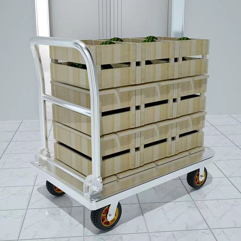 Stainless steel trolley trolley trolley flat trolley stainless steel trolley flat trailer
