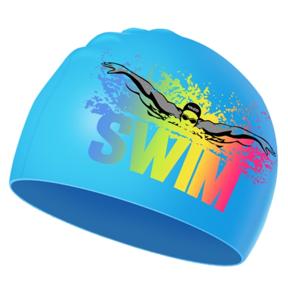 Gorros de baño ligeros con letras elásticas de silicona, gorro de baño con letras, gorro de buceo elástico, gorros de natación