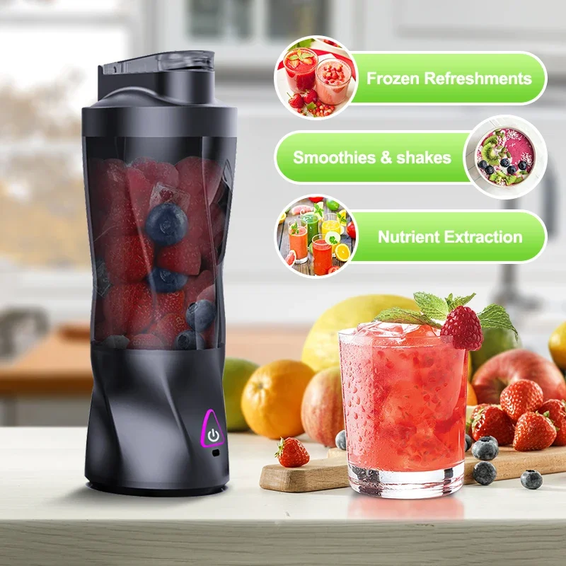 Elektrische draagbare sapcentrifuge Vers fruitmixer 700 ml Multifunctionele USB oplaadbare shakes Smoothie Blender Outdoor mengbeker