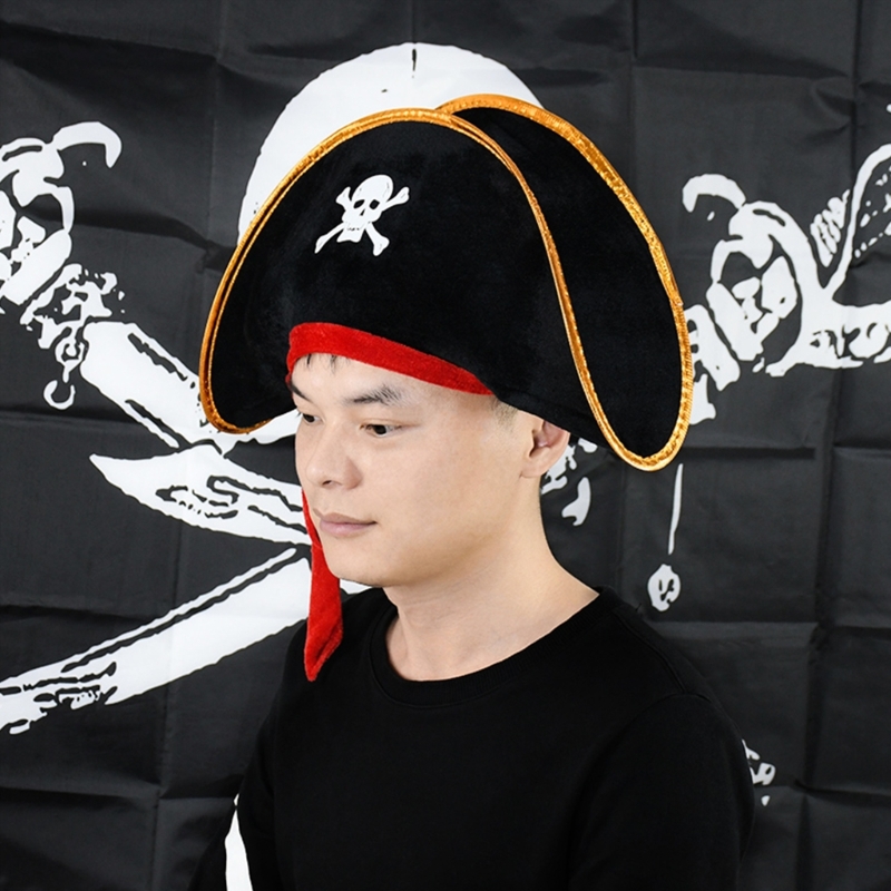 Halloween Tricorn Mũ Đảng Tiệc Hóa Trang Cosplay Phụ Kiện