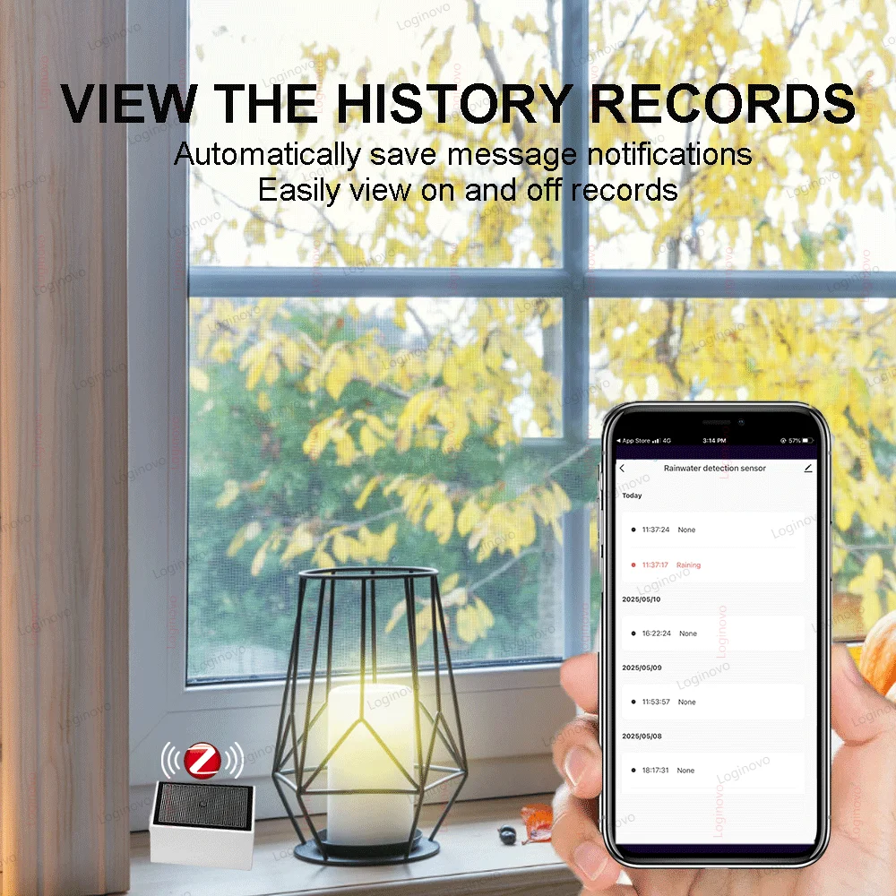 Sensor de chuva zigbee 2 em 1, detector de chuva com detecção de luz de brilho, monitor de aplicativo tuya smart life para casa inteligente automaton