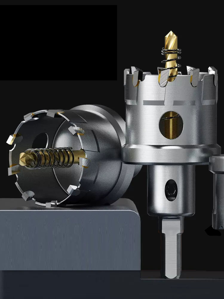 16-125mm Core Drill Bit Stainless Steel Hole Saw TCT Carbide Tip Cobalt Drill Bit Metal Cutting Drilling Power Tools