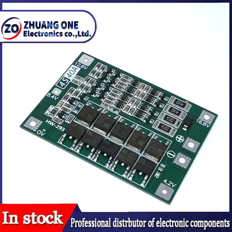 3S/4/4S 40A 60A Li-ion Sạc Pin Lithium Ban Bảo Vệ 18650 BMS Cho Máy Khoan Động Cơ 11.1V 12.6V/14.8V 16.8V Tăng Cường/Cân Bằng