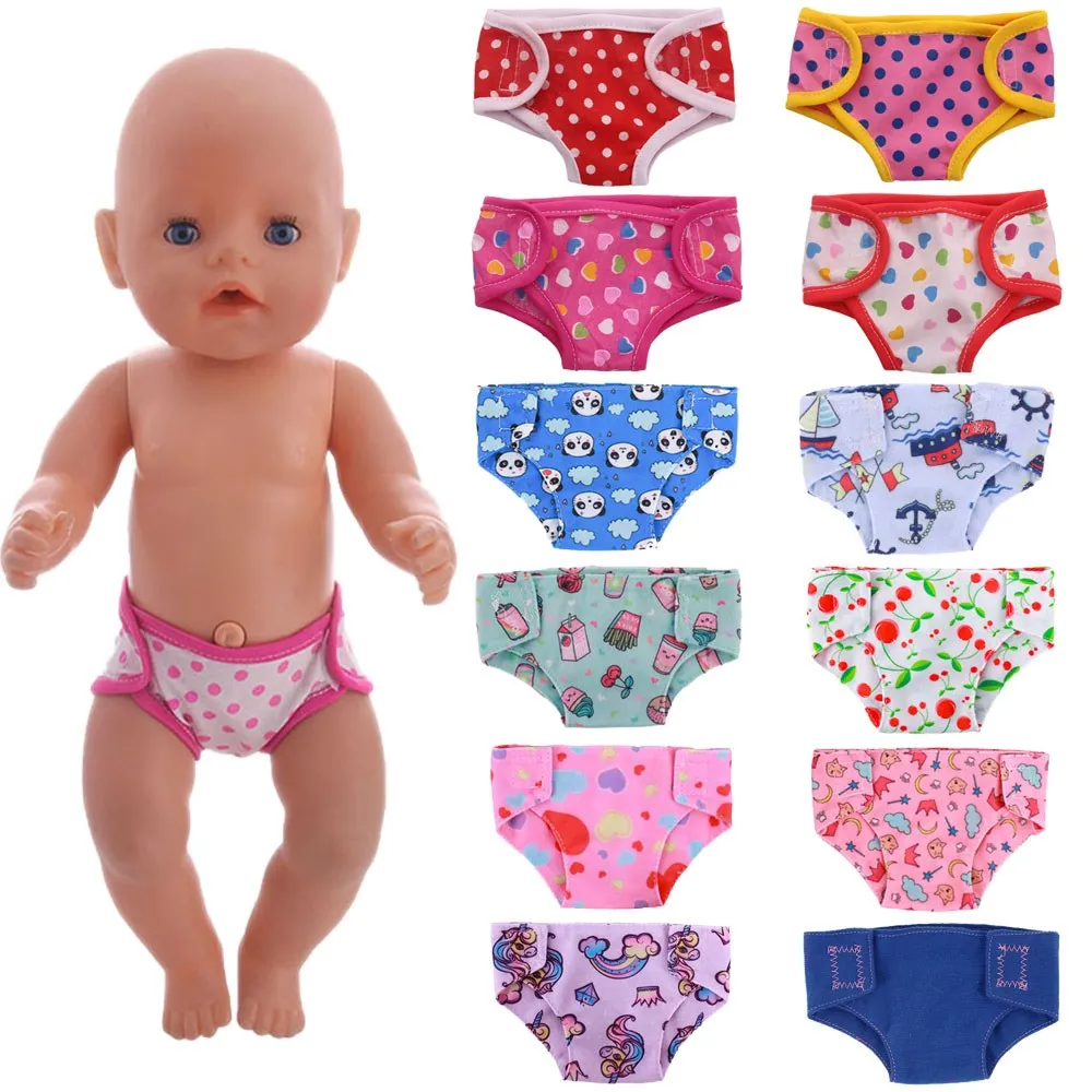 Ropa de muñeca ropa interior nuestra generación para muñeca americana de 18 pulgadas y ropa de muñeca de bebé de 43cm ropa de bebé pañales de muñeca de Navidad