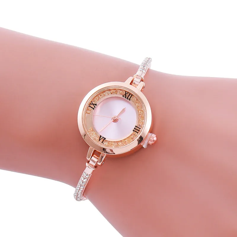 แฟชั่นผู้หญิงหรูหรานาฬิกาทองสุภาพสตรีนาฬิกาสําหรับสร้อยข้อมือ Montre Femme นาฬิกาข้อมือหญิงนาฬิกาผู้หญิงนาฬิกา Relojes