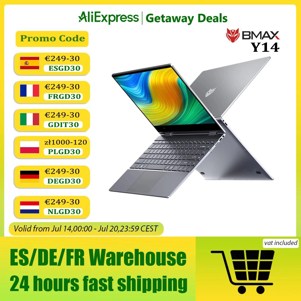 BMAX-Ordinateur portable Y14 360 °, ordinateur portable 14 pouces, Windows 11, 16 Go de RAM, LPDDR5, 512 Go SSD, 1920*1080 IPS, Intel N100, lapmedication
