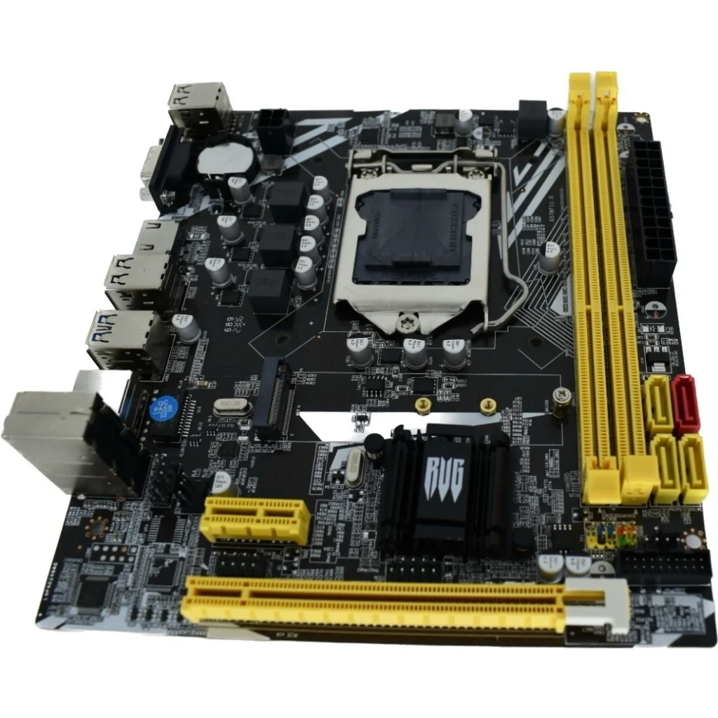 Placa Mãe Gamer LGA 1155 B75 DDR3 M2 NVMe i3, i5, i7 Lan Gigabit