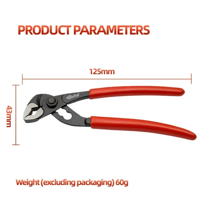 Crescent Wrench Mini Water Pipe Pliers Ultra-thin Shift Wrench Multi-function Water Pump Pliers Home DIY Hand Tools New