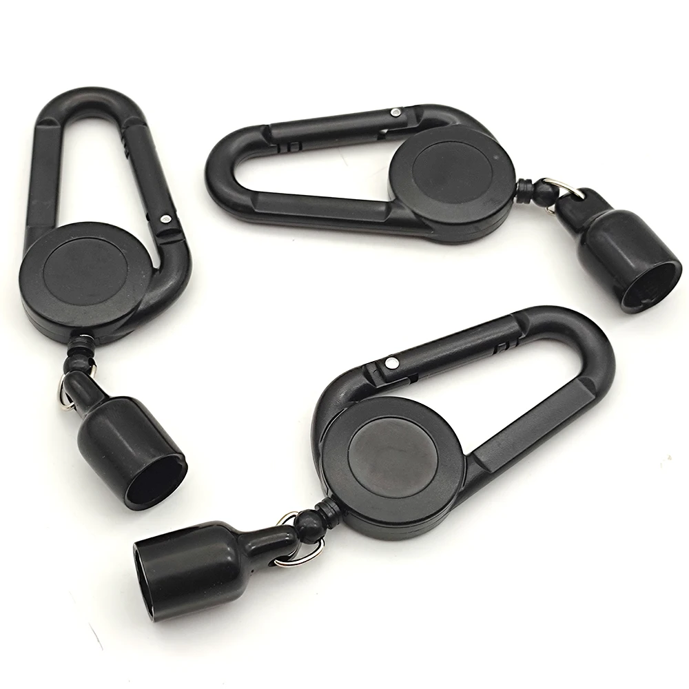 Soporte para encendedor, Clip de manga con llavero retráctil, cubierta protectora para encendedor, mosquetón a prueba de viento, accesorios para fumar, 1 Uds.