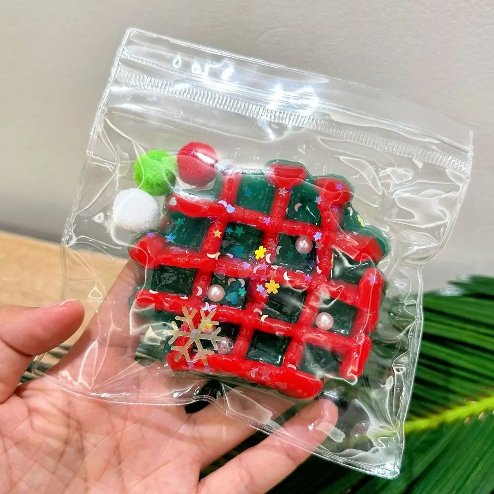 Mainan Remas Kaki Kucing Natal Adonan Mainan Cakar Kucing Kartun Silikon Rebound Lambat Mainan Cubit Kaki Kucing 3D Warna-warni