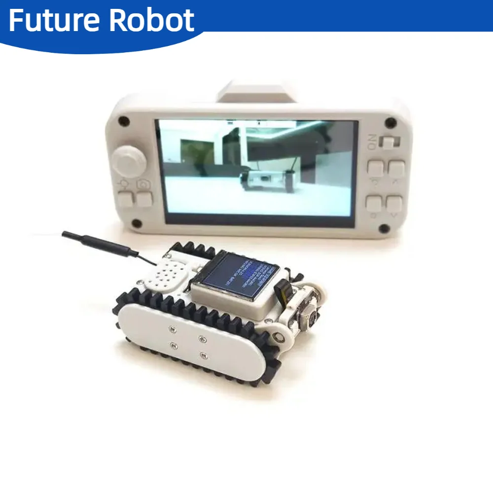 Pipeline Inspektion Drahtlose Video RC Auto Track Roboter mit Kamera Maker Lehre ESP32 Scannen Code Netzwerk DIY Programm Spielzeug