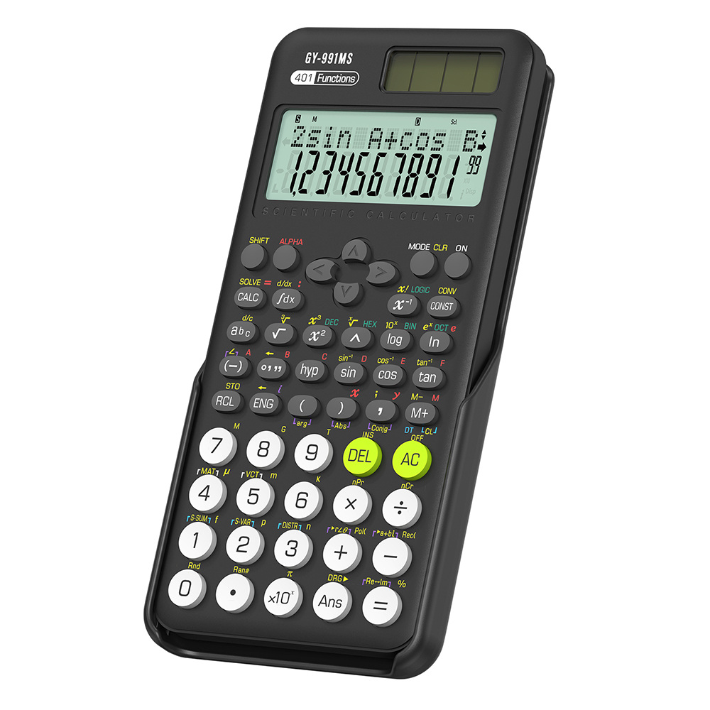 Школьный научный калькулятор 991MS 401, функции расчета, идеально подходит для экзамена учеников младших классов средней школы, студентов колледжа