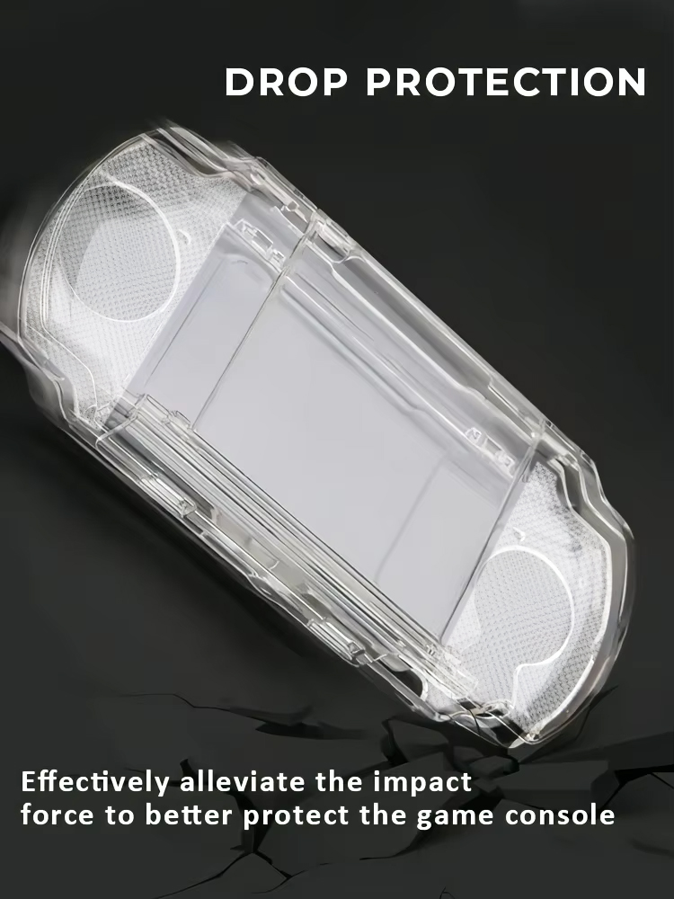 Transparent Hard Shell Crystal Case for PSP 1000/2000/3000 - Anti-Scratch Full Protection Replacement Cover