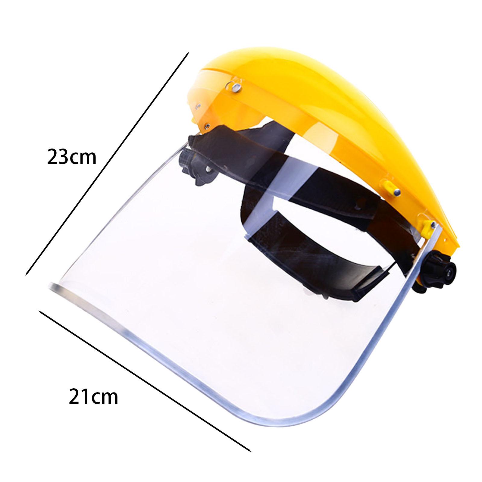 DIY Ersatz Gesichts schutz und Halterung für Voll krempe Schutzhelme Universal Trimm ing Garten Logging Protector PVC Visier Zubehör