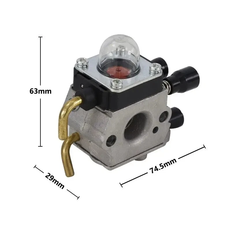 Aparador de grama com filtro carburador junta carb para stihl fs38 fs45 fs46 fs55 km55 fs45 fs85 C1Q-S66 C1Q-S71 C1Q-S97 C1Q-S186A