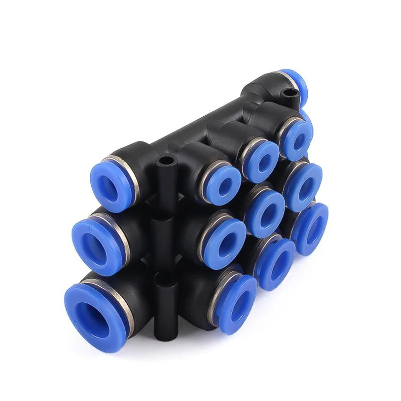 PNEUMATIC FITTING ท่อเชื่อมต่อท่อ Air Quick อุปกรณ์น้ํา PUSH In ท่อพลาสติก PU PY PK PM PV PE 4 มม.6 มม.8 มม.10 มม.12 มม.14 มม.