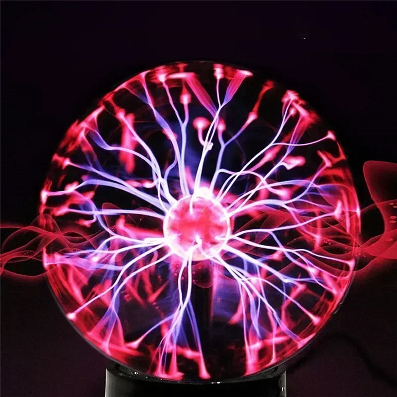 3/4/5/6/8 นิ้วNovelty Magic Crystal Plasma Ball TouchโคมไฟLED Night Lightเด็กวันเกิดคริสต์มาสของขวัญตกแต่งไฟฟ้าสถิตแฟลช