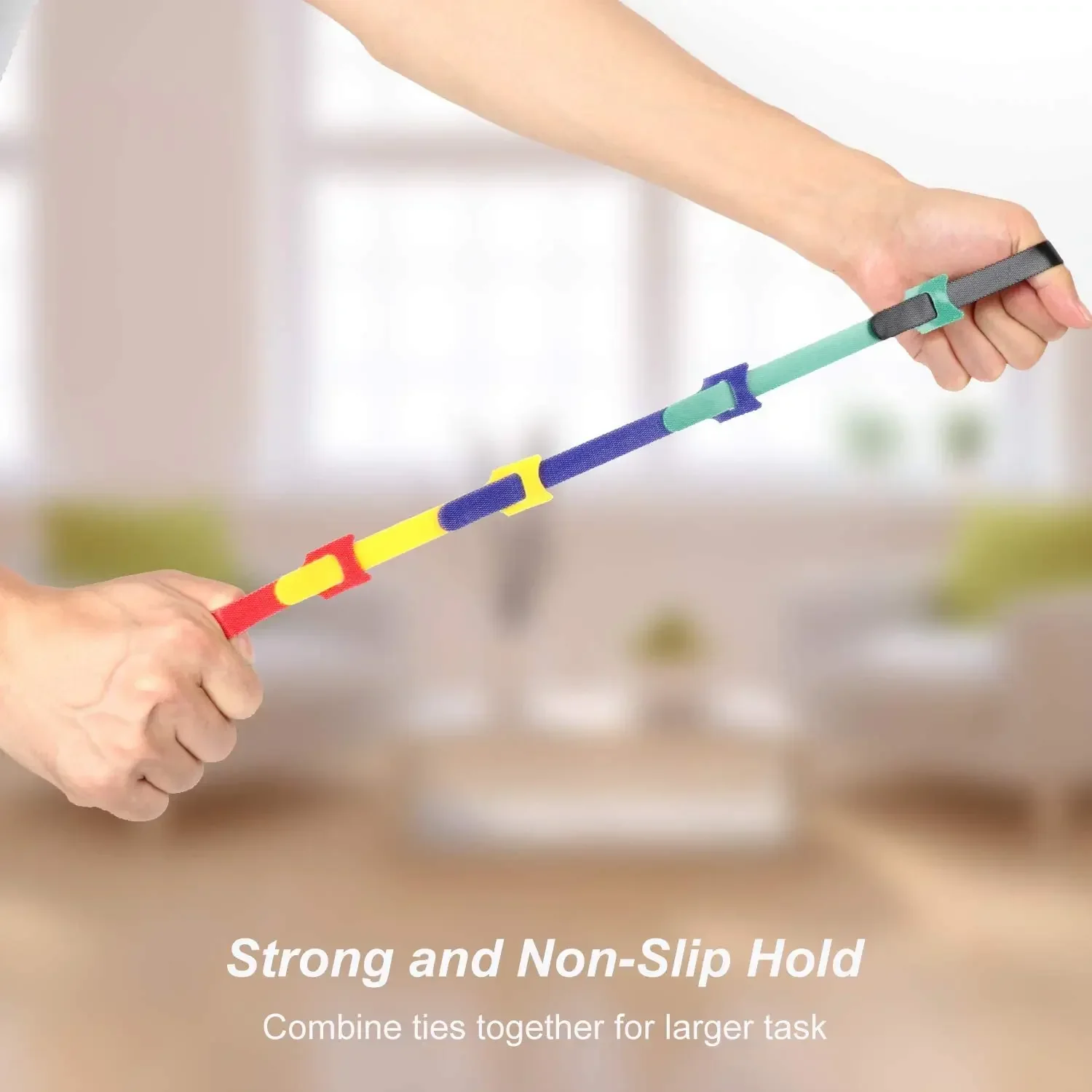 100 pz Rilasciabile Organizzatore di Cavi Fascette Mouse Auricolari Gestione dei Cavi Fascette in Nylon Riutilizzabili Loop Hoop Cinghie di Nastro Cravatta