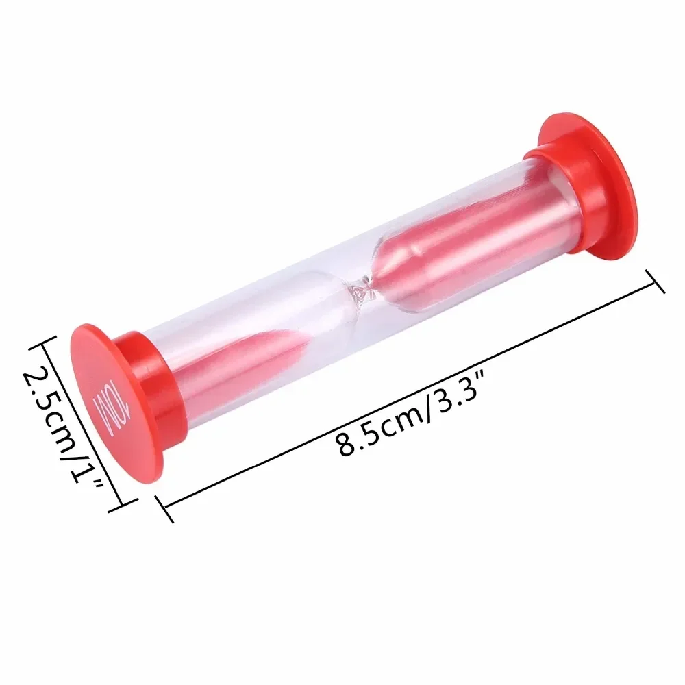 6Pcs Colorful Hourglass Small Hourglass 30 Seconds/1 Minute/2 Minutes/3 Minutes/5 Minutes/10 Minutes Hourglass Timer