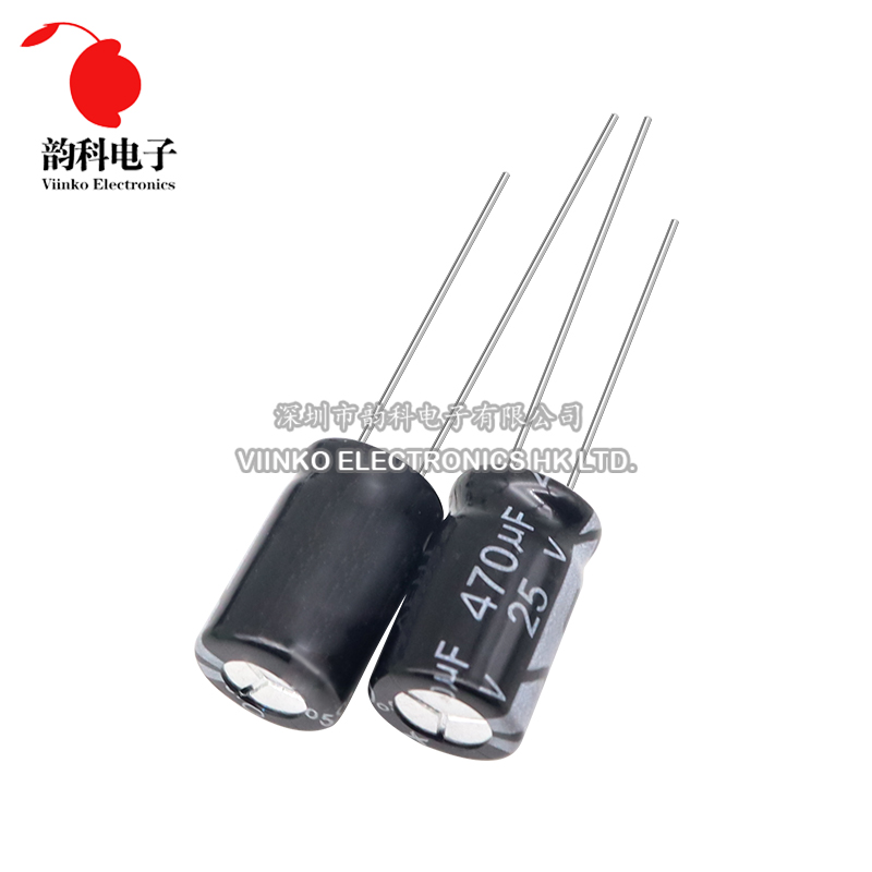 Condensador electrolítico de aluminio de 25V 10UF 22UF 33UF 47UF 100UF 220UF 470UF 680UF 1000UF 2200UF 3300UF 4700UF 6800UF 22000UF