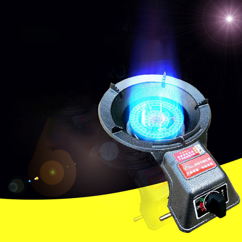 Коммерческая СЖИЖЕННАЯ газовая горелка среднего давления, вращающаяся горелка для ресторана, горелка для быстрого приготовления с электронным зажиганием