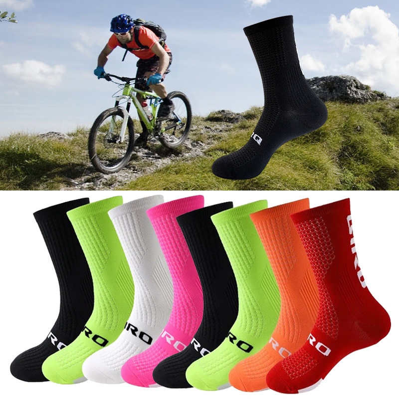 4 Paar Fahrradsocken für Herren, hochwertig, professionelles Radfahren, schweißabsorbierend, atmungsaktiv, zum Laufen, Outdoor, Wettbewerb, Radfahren