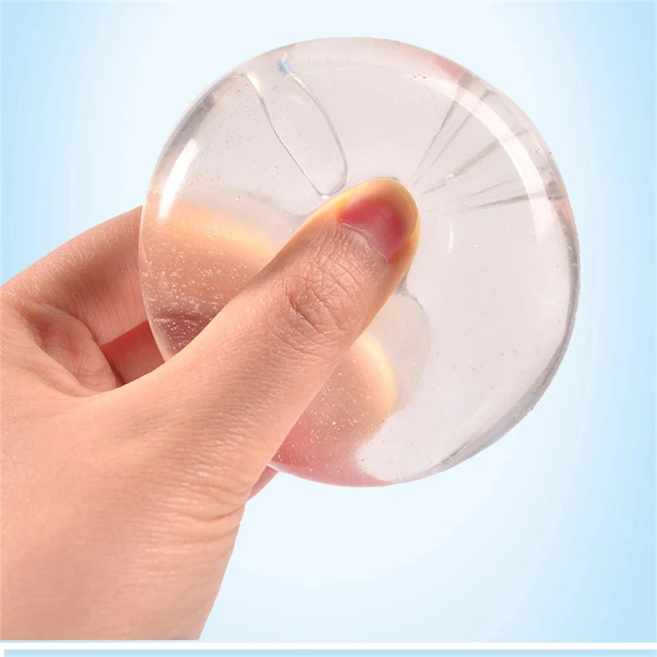 Bola de xarope de maltose transparente, recuperação lenta, brinquedos para adultos e crianças, alívio do estresse, bola resistente ao estresse, presente para alívio