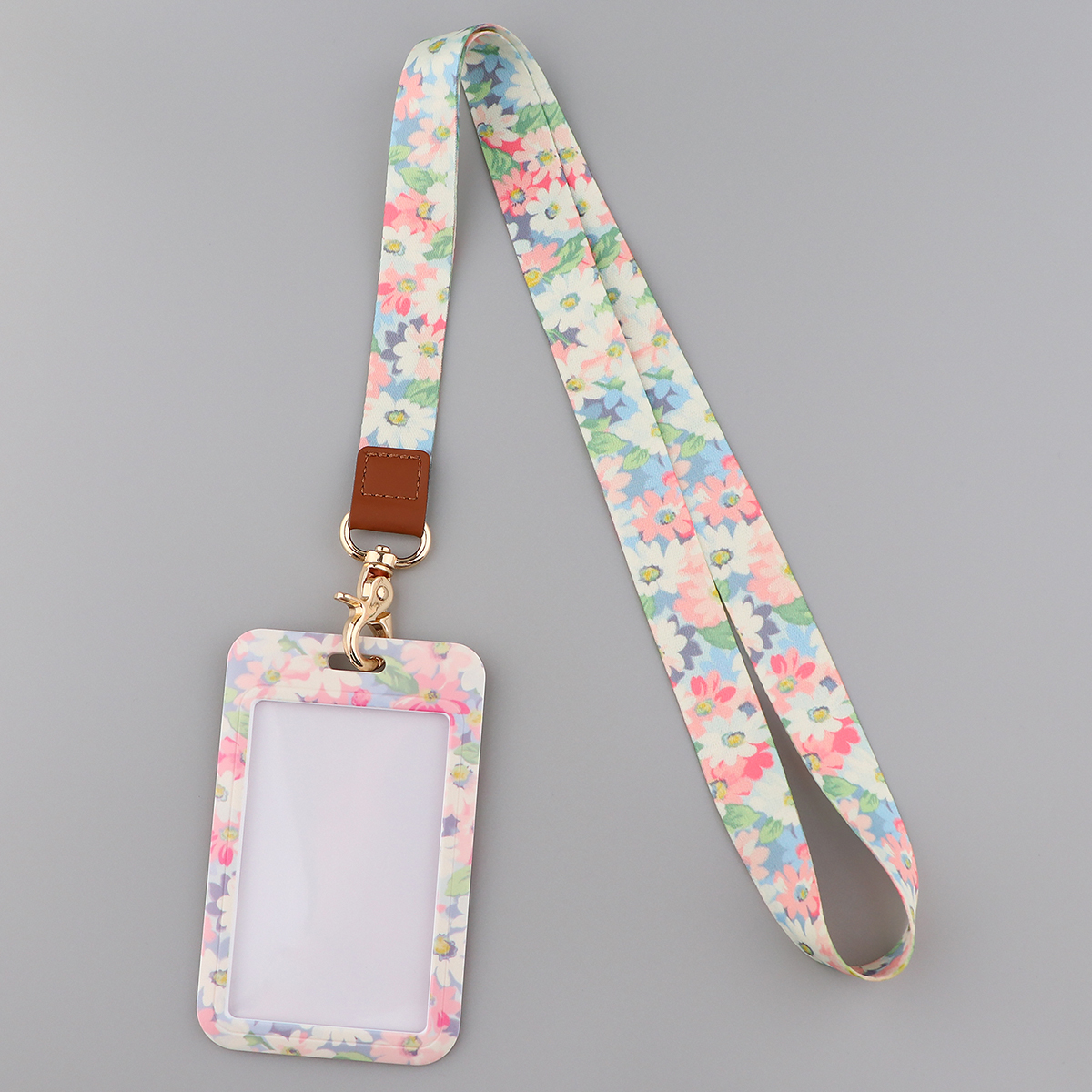 Cordini per tracolla con foglie piccole per chiavi Carta d'identità Cinghie per cellulare da palestra Porta badge USB Telefono fai da te Corda per appendere Fiori Cordino