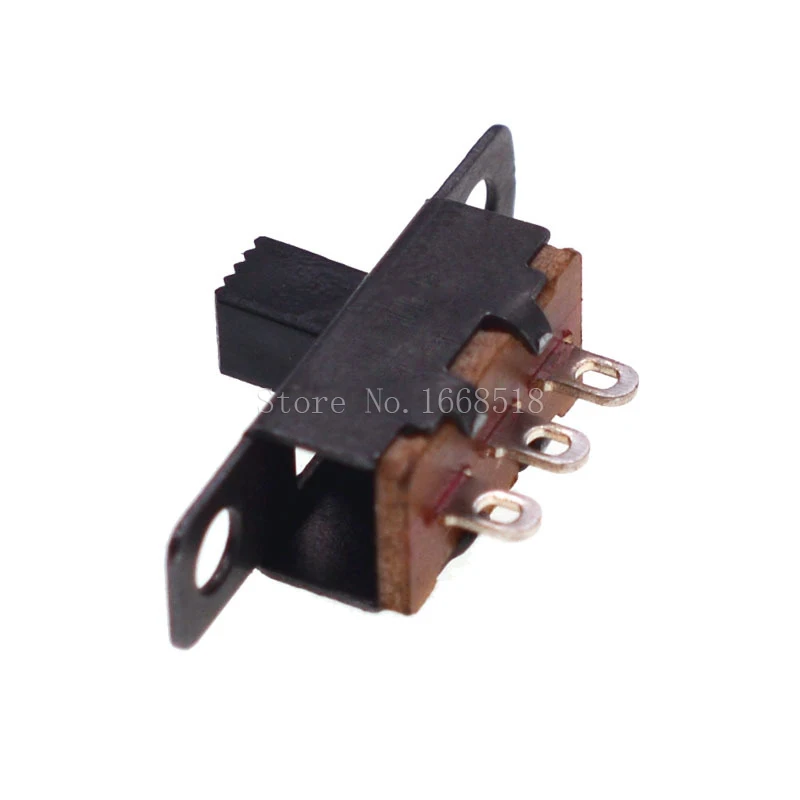 10PCS/Lot 50V 0.5 A SS12F15 Mini Size Black SPDT Slide Switch for DIY Power Electronic Projects G6 1P2T Toggle Switch Handle 6mm