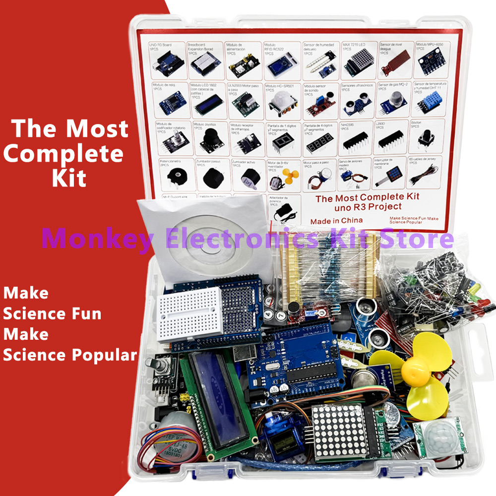 Full Version Starter Learning Kit for Arduino Programming Project DIY Electronics Laboratory Smart Beginner Kit for R3 IDE