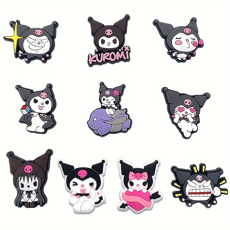 MINISO 10/30 pièces Sanrio chaussures décorations accessoires breloques pour sabots Bogg sac bulle diapositives sandales, idée cadeau pour anniversaire