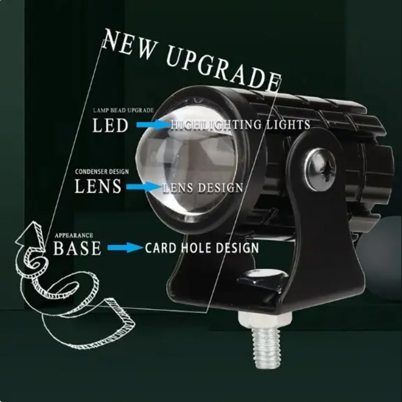 Motorrad Mini Fahr licht Dual Colo für Scheinwerfer Zusatz scheinwerfer Lampe r ATV Roller Moto Nebels chein werfer Zubehör 12V
