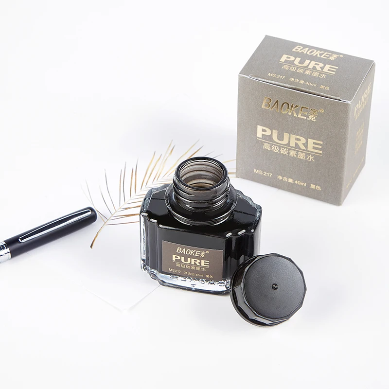 BAOKE 40ml Butelka z tuszem do pióra wiecznego Pigmentowy czysty tusz do pióra