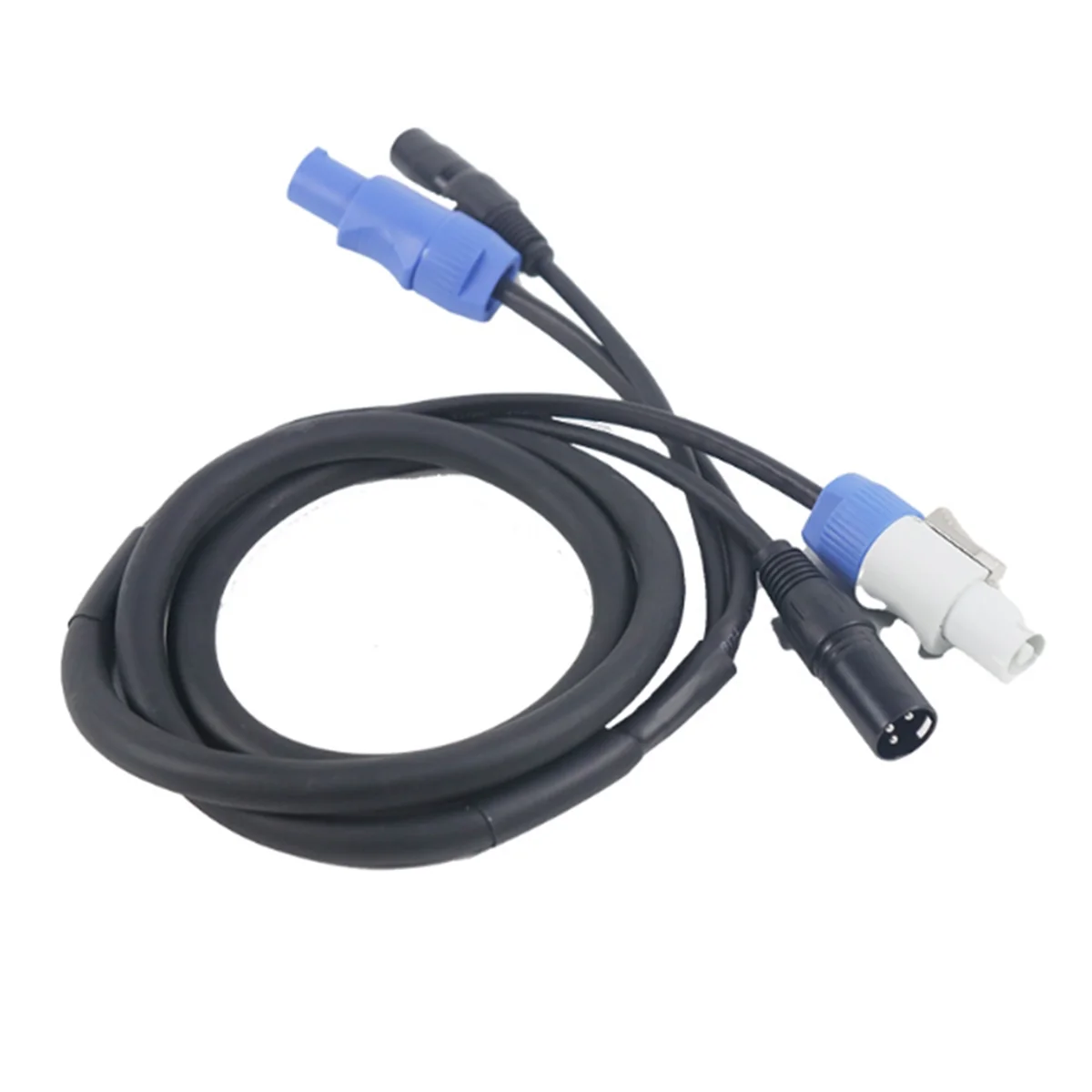 Dmx power con kabel kombination aus power con stecker und dmx xlr signal leitung für licht anschluss signal transit (a)