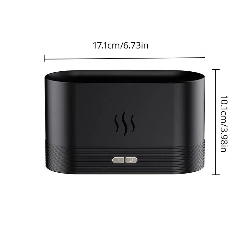 Humidificador De Perfume Umidificador De Ar Ultrasônico Com Máquina De Fragrância De Chama Colorida Simulação De Iluminação