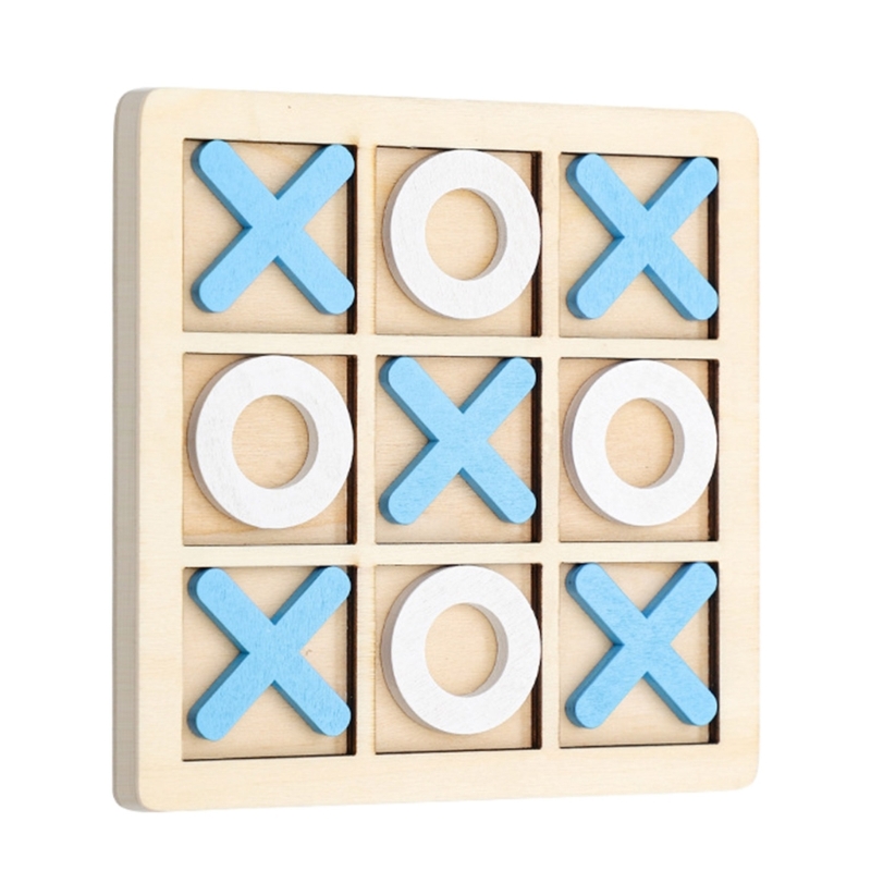 Juego de mesa de ocio para padres e hijos, juego de interacción, juego de nughts And Crosses, rompecabezas de madera, juguete educativo