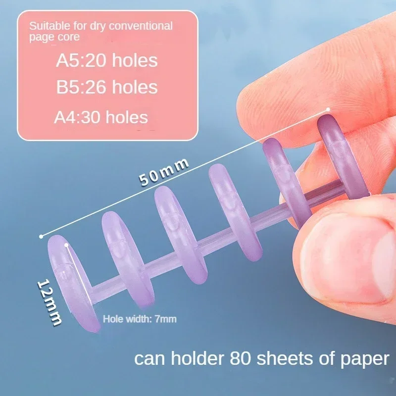 10 stücke 6 Löcher Lose Blatt Binder Ring Scrapbooking Album Binder Spirale A4 A5 Notebook Bindung Clips Schreibwaren Schule Liefert