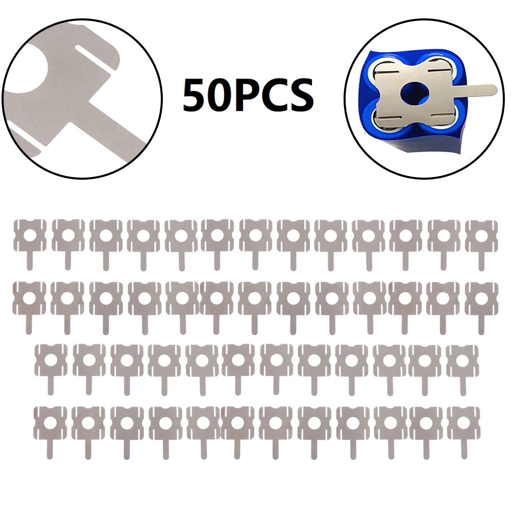 50Pcs 4S 18650 Lithium Battery Pack Replace Spot Welding Nickel Sheet U-Shaped For Computer Battery Welding Tool Accessories