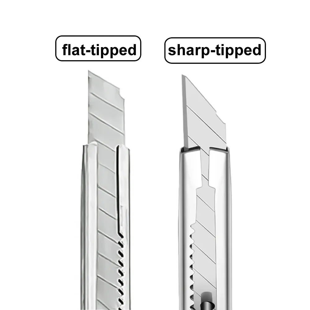 1/5/10 ชิ้นมีดยูทิลิตี้สแตนเลสตัดกระดาษกล่องเครื่องตัดชุดเครื่องมือลื่นใบมีด Unboxing มีดหัตถกรรมเครื่องมือแกะสลัก