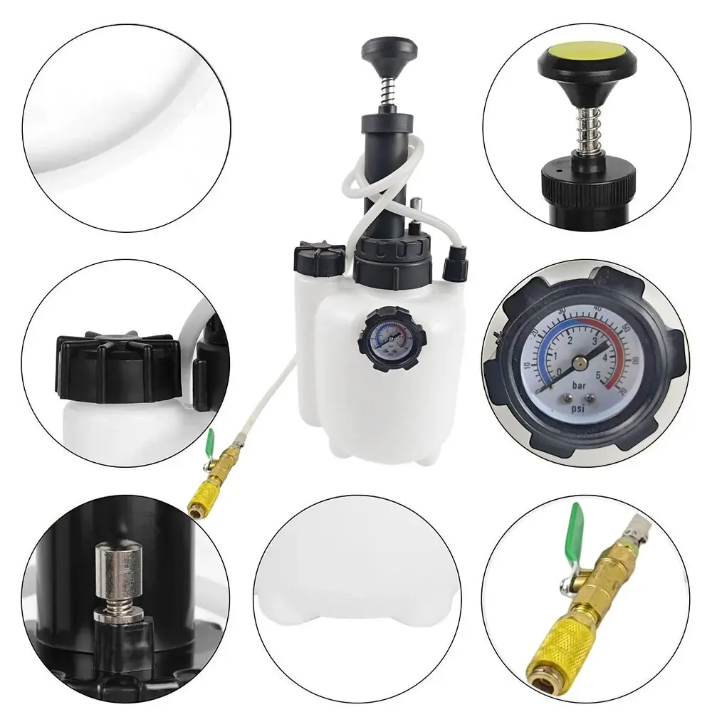 Sistema de ferramentas de enchimento de óleo de transmissão, bomba de líquido, cinto manual, 8 adaptadores ATF