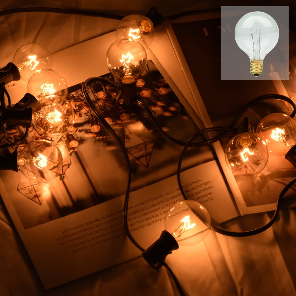 G40 Led Ersatz Glühbirne 7W Wolfram Birne E12 Basis Globe Ball Incandenscan Lampe Für Lichterketten Girlande Terrasse dekorative