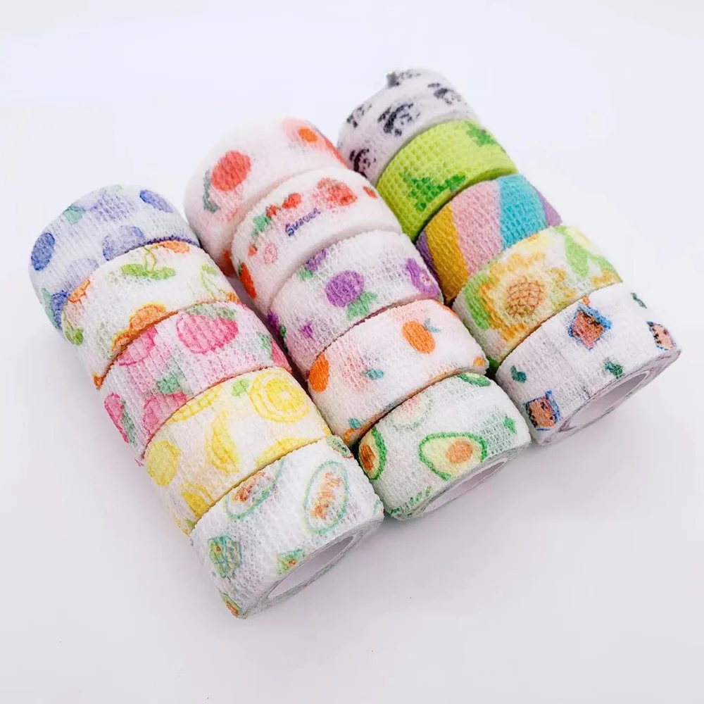 Bunte Elastische Wrap Band Klebstoff Outdoor Jagd Band Wasserdicht Wrap Langlebig Selbst Klebe Elastische Bandage