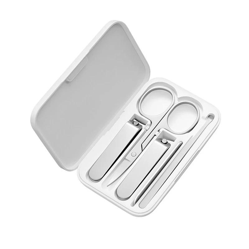Xiaomi-Mijia 420ステンレス鋼マニキュア,ペディキュアケア,ポータブルファイル,防滴収納シェル付き,5 in 1