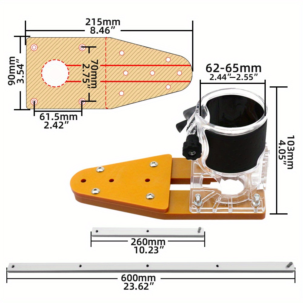 Trimming Machine Balance Board Flip Board Bottom Plate Slotting Chamfering Woodworking Electric Wood Milling Installation Board