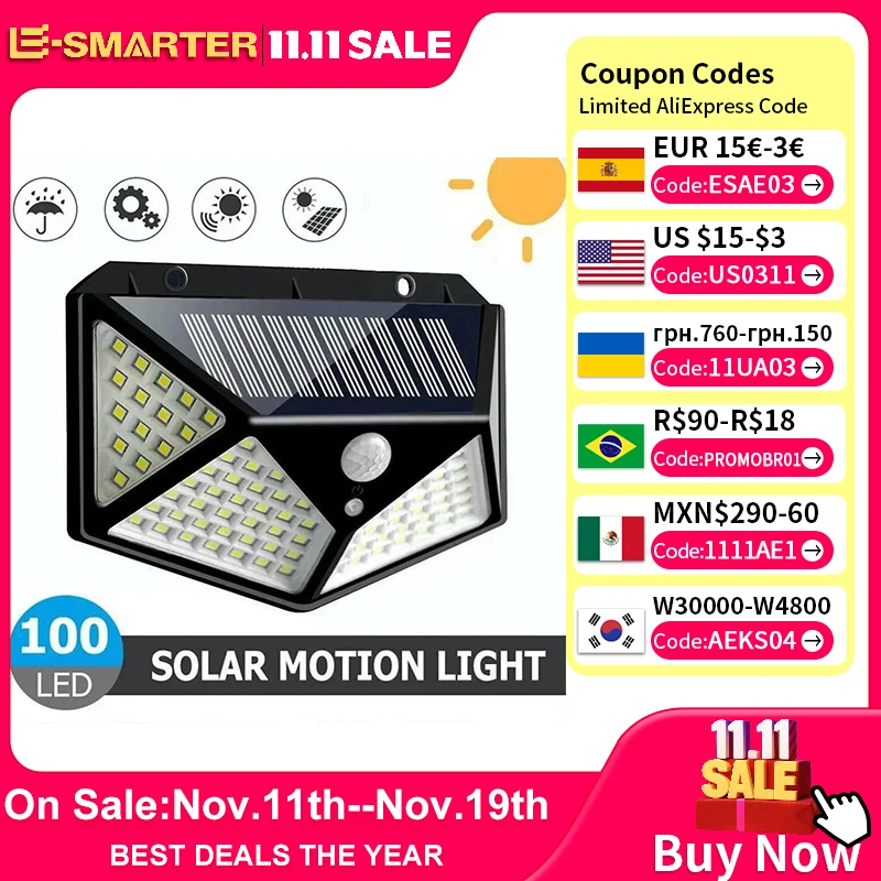 Lámpara Solar multifuncional para decoración de jardín al aire libre, luz LED Solar, foco alimentado por luz Solar impermeable con Sensor de movimiento