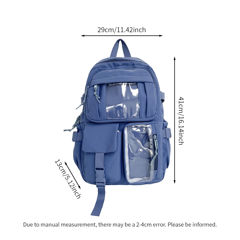 New Cute Nylon Backpack for Girls, Schoolgirls and Ladies, Multi-Pocket Student School Bag